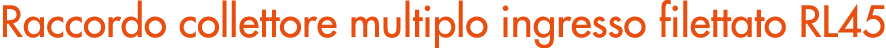 Raccordo collettore multiplo ingresso filettato RL45