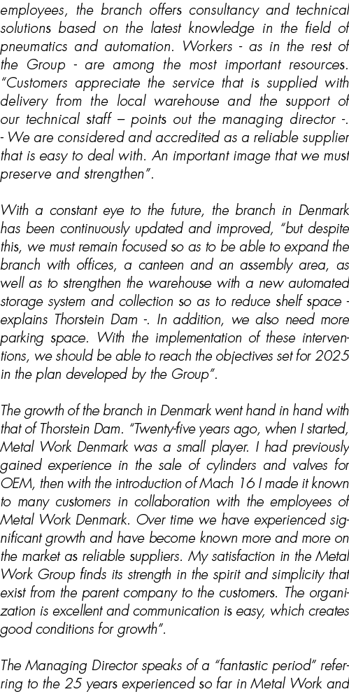 employees, the branch offers consultancy and technical solutions based on the latest knowledge in the field of pneuma...