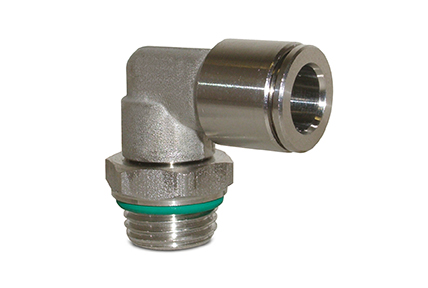 Automatic fittings in AISI316 stainless steel, tubes from ø 4 to 12 mm, threads from M5 to 1/2”