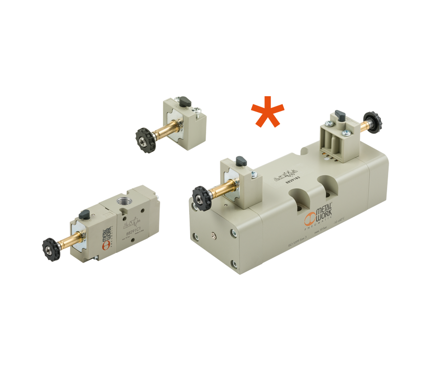 Custom Valves - Solenoid Valves with hand lever operator